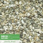 DECO NATURE GRAVEL RIVER - Натуральная галька для аквариума фракции 2-4 мм, 0,6л