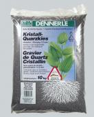 Аквариумный грунт Dennerle Kristall-Quarz, гравий фракции 1-2 мм, цвет сланцево-серый, 10 кг.