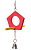 TRIOL Игрушка для птиц "Качели-домик", 175/205*125мм
