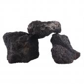 PRIME Декорация природная Черный вулканический камень M 10-20см
