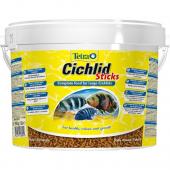 Tetra Cichlid Sticks 10л (палочки) Основной корм для цихлид и крупных рыб