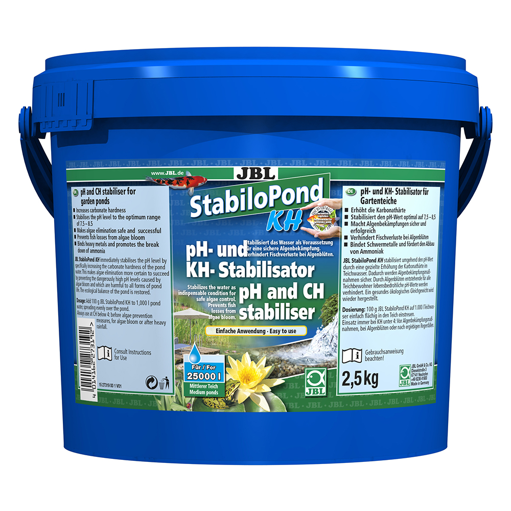 JBL StabiloPond KH - Препарат для стабилизации pH воды в садовых прудах, 2,5 кг на 25000 л