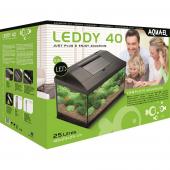 AQUAEL LEDDY SET 40  Аквариум, комплект прямоуг.чер.(аквариум, фильтр, обогреватель, освещен.), 25 л