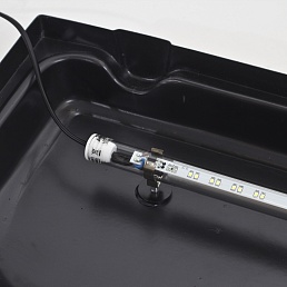 AquaPlus Аквариум фигурный STD LED Ф70 (600х300х460) 62л, цвет БУК, с модулем LEDDY TUBE Sunny 10Вт