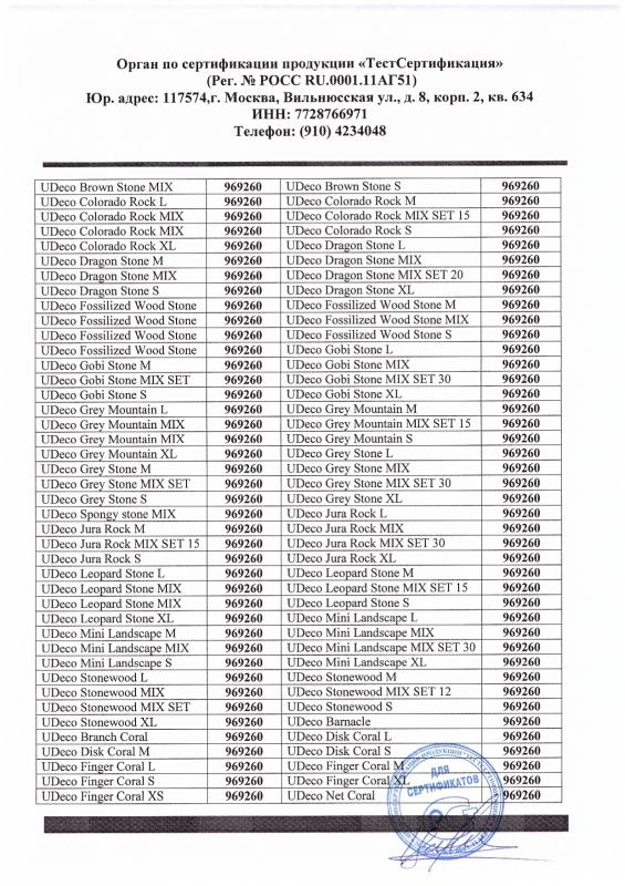 Отказное письмо UDeco коряги, камни 5