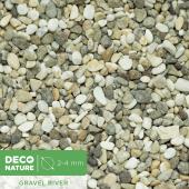 DECO NATURE GRAVEL RIVER - Натуральная галька для аквариума фракции 2-4 мм, 3,5л