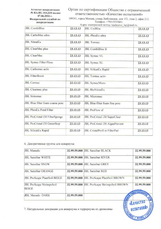 Отказное письмо JBL 5