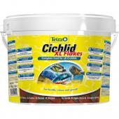 Tetra Cichlid 10л Flocken XL Основной корм для цихлид и крупных рыб