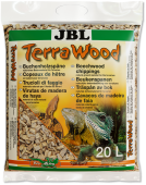 JBL TerraWood - Буковая щепа, натуральный донный субстрат для сухих и полусухих террариумов, 20 л.