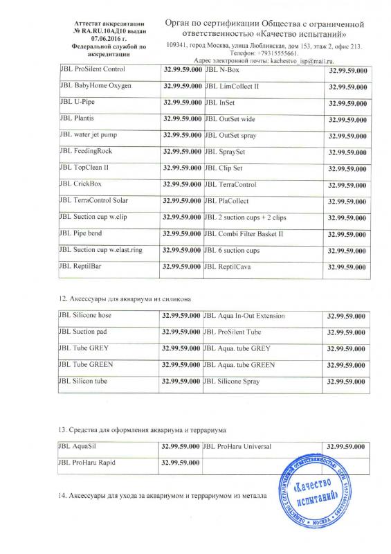 Отказное письмо JBL 7