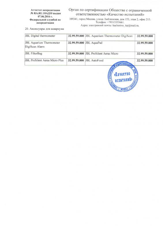 Отказное письмо JBL 10