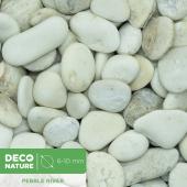 DECO NATURE PEBBLE RIVER - Натуральная светлая галька для аквариума фракции 6-10 мм, 1,5л