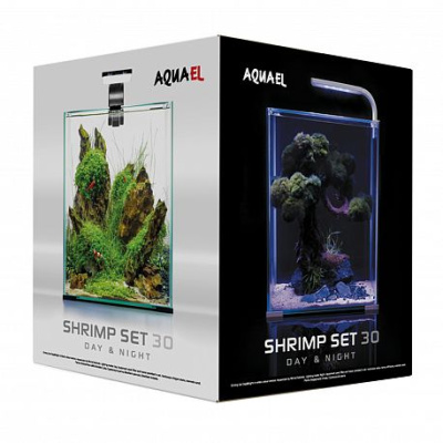 AQUAEL SHRIMP SET DAY&NIGHT 30 Аквариумный комплект на 30л, черный