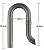Chihiros Metall Jet Pipe PRO OUFLOW L трубка возврата воды 16/22мм