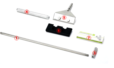 Скребок со сменными лезвиями из нержавеющей стали