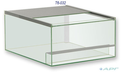 Кубический террариум для пауков, тараканов, кивсяков 32л (400х400х200)