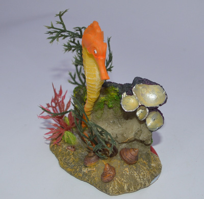 Грот  Морской конек оранжевый