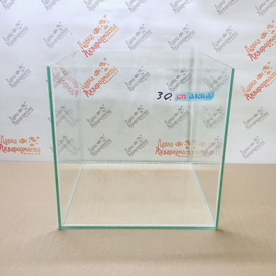 Аквариум 30л КУБ (310310310) с крышкой-светильником (под лампу накал. е14)