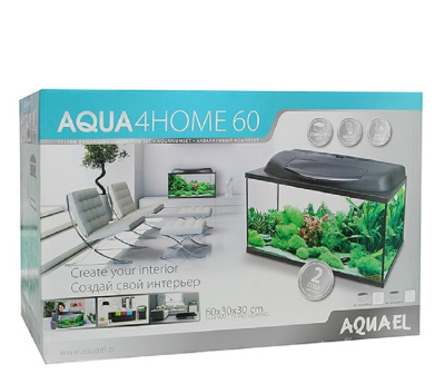AQUAEL AQUA4HOME 60 Аквариум прямоугольный, комплект, 54 л