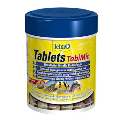 Tetra Tablets TabiMin Корм в таблетках для донных рыб, 120 табл (36гр)