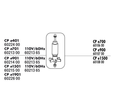 JBL CP e901/2 Impeller Kit - Полный комплект для замены ротора внешнего фильтра