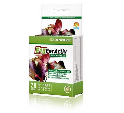 Dennerle E15 FerActiv - Железосодержащее удобрение  20 таб