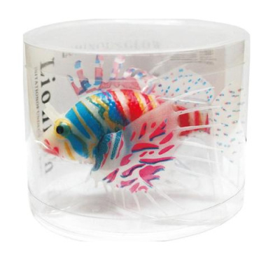 Декор Крылатка из силикона для аквариума, плавающий, 12см