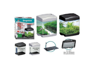 Аквариум KWP45 (41.5х24х44см.,44литра) Черный,свет,фильтр.