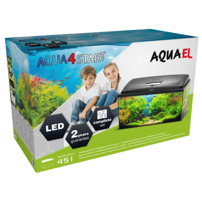 AQUAEL Aквариум AQUA4 START 60 DAY&NIGHT фигурный 45 л, в комплектации