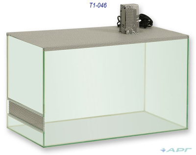 Горизонтальный террариум с освещением 46 л (520 х 280 х 315) лампа 25 вт