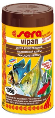 Sera Vipan Випан, крупные хлопья для всех видов рыб 500 мл, 105 г