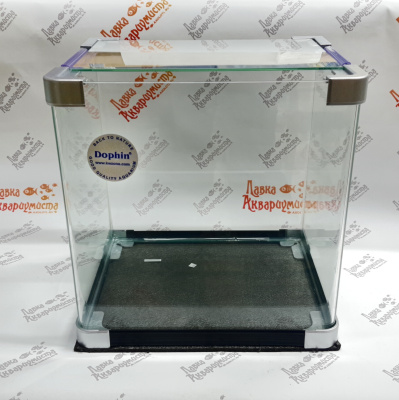 DoPhin Аквариум панорамный 21л (300х240х300) алюм. держатели и покровное стекло в комплекте, GT7001