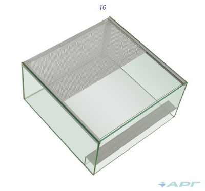 Кубический террариум для пауков, тараканов, кивсяков 15л (250х250х250)