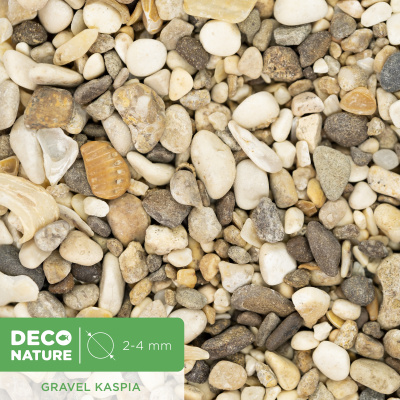 DECO NATURE GRAVEL KASPIA - Натуральная морская галька фракции 2-4 мм, 0,6л