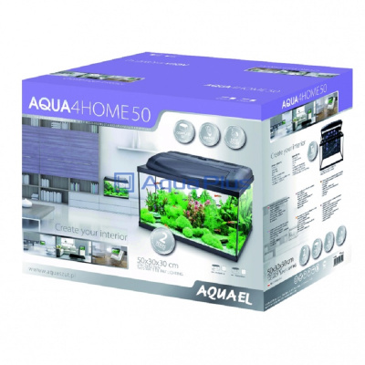 AQUAEL AQUA4HOME 50 Аквариум прямоугольный, комплект, 45 л