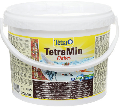 Tetra Min Flakes Основной корм для всех видов рыб, хлопья 10 л/2100гр