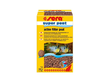 Sera Super Peat Чёрный торф в гранулах, 500 г