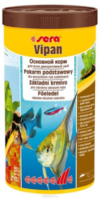 Sera Vipan Випан, хлопья для всех видов рыб 1000 мл, 210 г