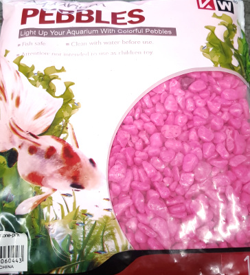 KW Гравий Розовый Светящийся, 1 кг