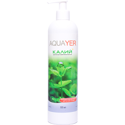 AQUAYER Калий 500 мл, Концентрированное удобрение для аквариумных растений с калием
