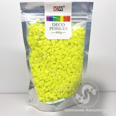 KW Гравий Желтый Светящийся, 400гр