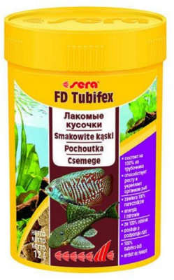 Sera FD Tubifex Деликатес для донных рыб трубочник,  100 мл, 12 г