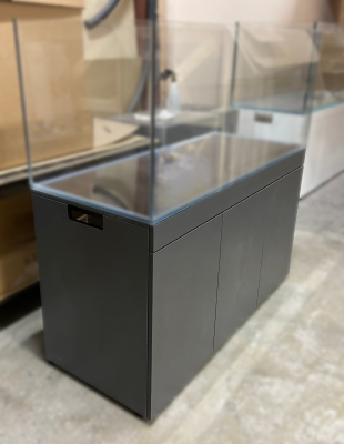 Подставка металлокаркас под аквариум ARG TITAN 120(W120×D50×H70) отделка ДСП графит