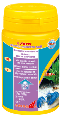 Sera Shrimp Mineral Salt Шримп Минеральная соль для беспозвоночных, 105 г