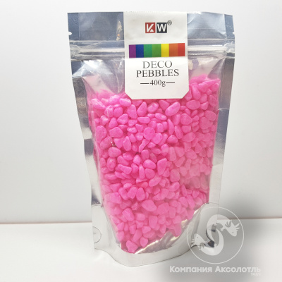 KW Гравий Розовый Светящийся, 400гр