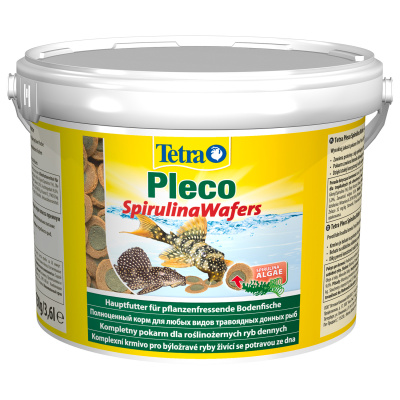 Tetra Pleco Spirulina Wafers чипсы Корм д/рыб специализированный 3,6 л 1750гр