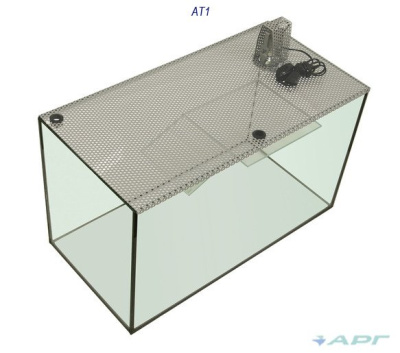Акватеррариум Т1 на 100 л (585х300х345) с освещением (лампа накаливания 25Вт)