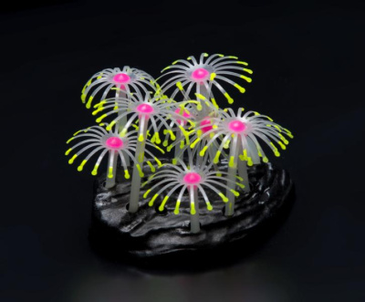 Светящийся декор Грибы прозрачные желтые, 12х9х9 см (SH006/Y)