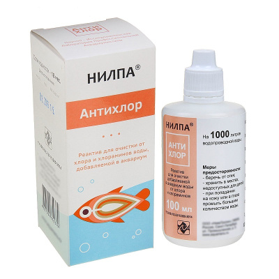 Нилпа Антихлор 100 мл средство для удаления хлора и хлораминов
