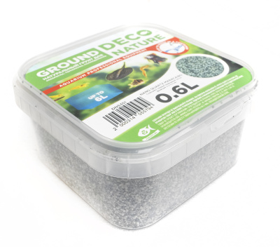 DECO NATURE NANO QUARTZ MARACAIBO - Сланцево-сервый кварцевый песок фракции 0.2-0.5 мм, 0,6л
